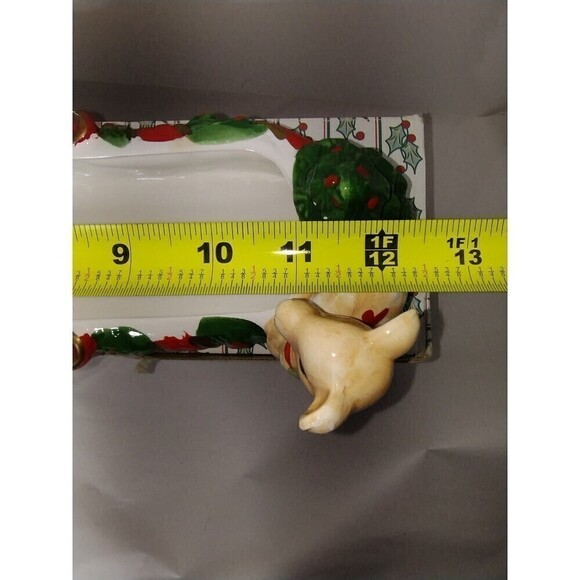 Vintage‎ World Bizaar Holiday Collection Santa, Reindeer,13" Cracker Server - Picture 8 of 11